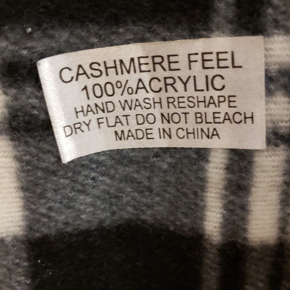 CASHMERE FEEL 100% ACRYLIC SCARF - Picture 4 of 4